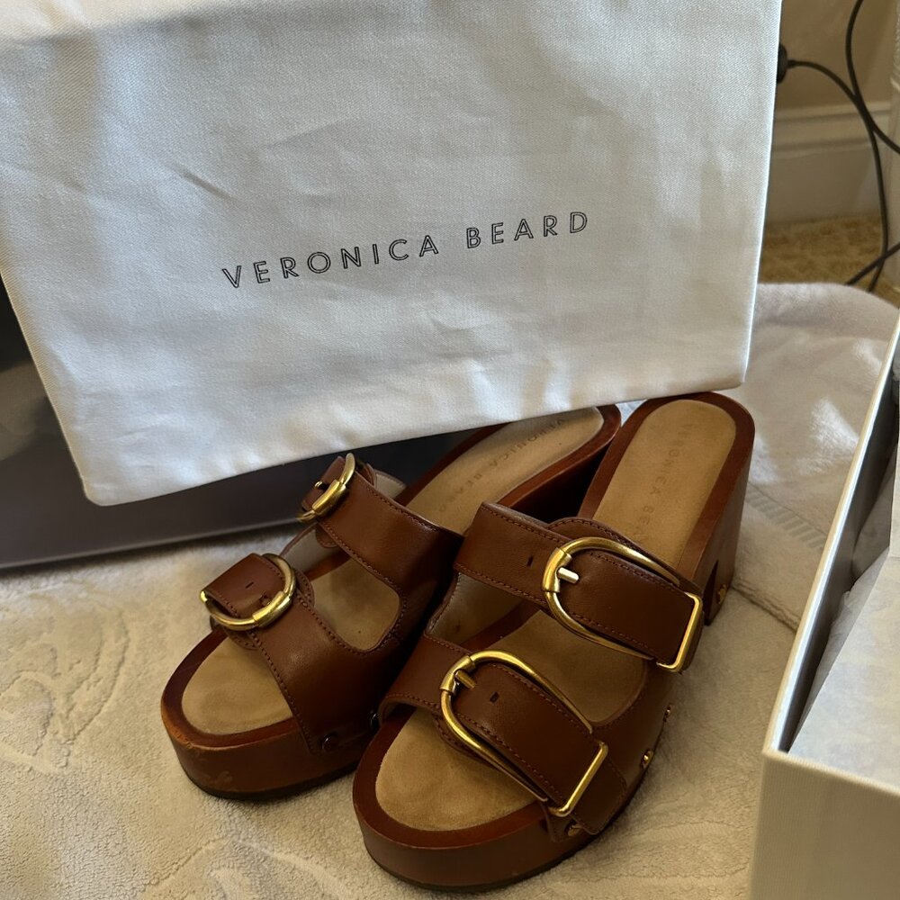 Veronica Beard Halifax Platform Clog Sandals - Picture 2 of 8